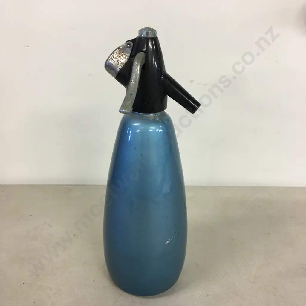 English BOC Blue Soda Syphon  Image 1++